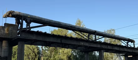 Реконструкция теплотрассы на железнодорожном мосту в Фаниполе